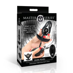 XR Dark Pearl Inflatable Vibrating Butt Plug with Remote, view 15