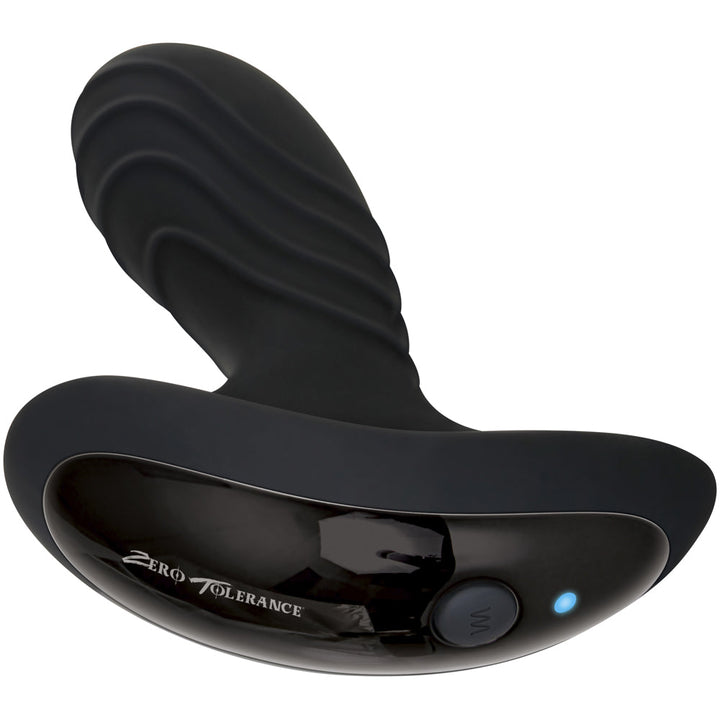 Zero Tolerance The Gentleman black silicone prostate massager with ribbed insertable head