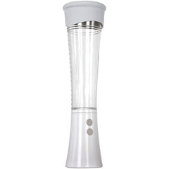 Zero Tolerance Sucking Good stroker in white and clear, showing two control buttons